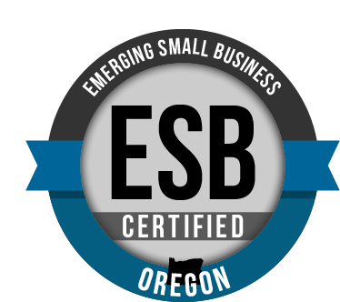 State of Oregon COBID Emerging Small Business certification mark held by Fezziwig LLC